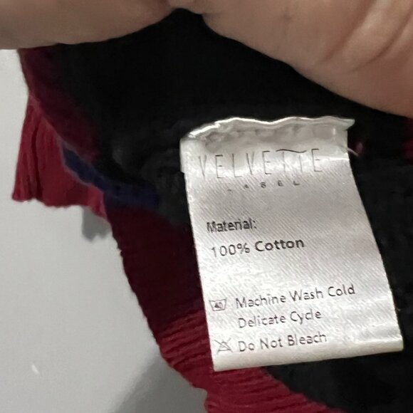 VELVETTE The Label Girl's Cardigan Sweater Size 10 Color Block Knit - Picture 4 of 5